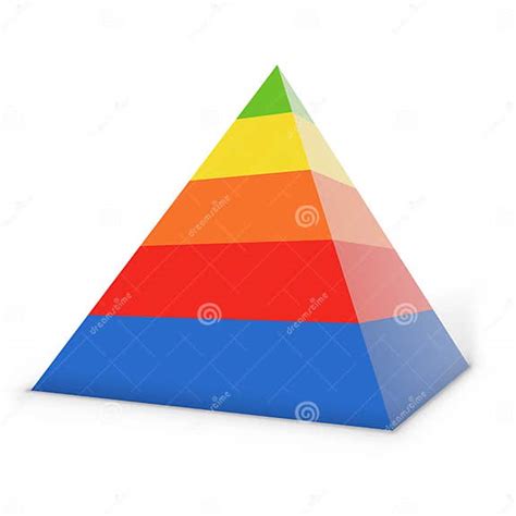 Colorful Layered Pyramid Stock Vector Illustration Of Color 96806879