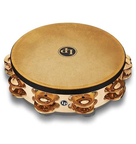 latin percussion pro 10 double row headed tambourine reverb