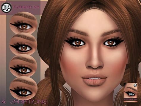 Sims 4 Ccs The Best Eyeliner By Martyp