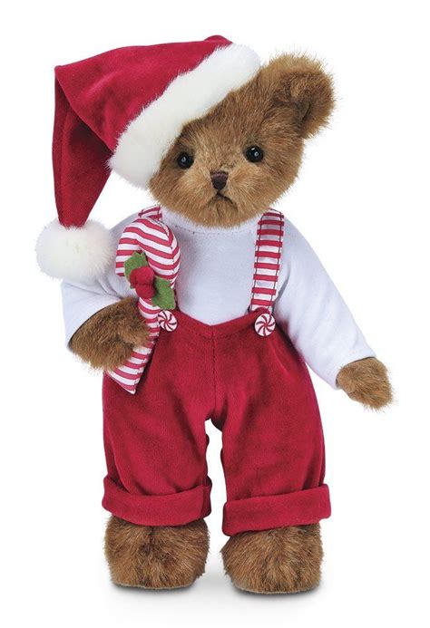 Bearington Christopher Cane Christmas Stuffed Animal Teddy Bear Toy 14