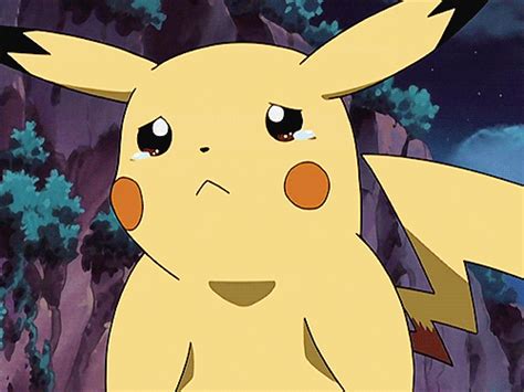 Pokemon Pickachu Crying  Find And Share On Giphy