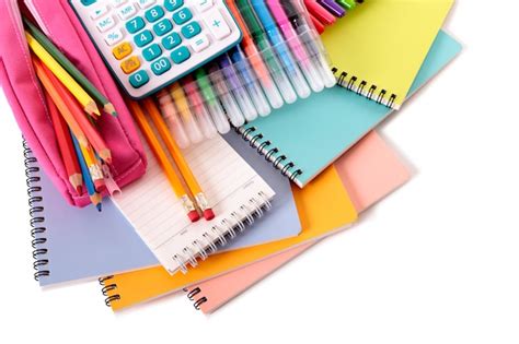School Stationery With Accessories Photo Free Download