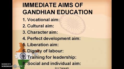 Mahatma Gandhis Views On Education Youtube
