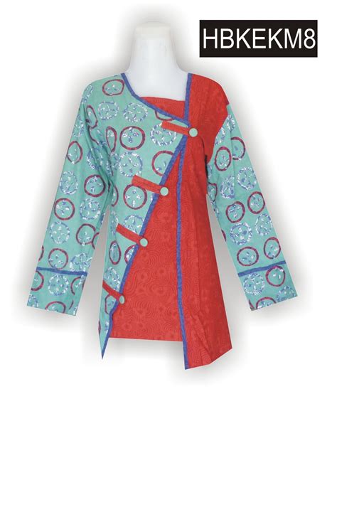 Baju batik atasan wanita terbaru adalah baju batik dengan desain modern. Desain Baju Batik Wanita Lengan Panjang | Klopdesain
