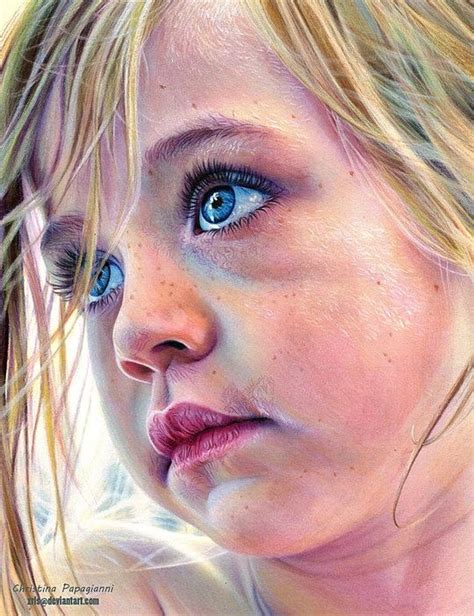 Realistic Portraits By Christina Papagianni Color Pencil Drawing