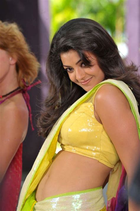 Telugu Entertainment Kajal Agarwal Hot Navel In Saree