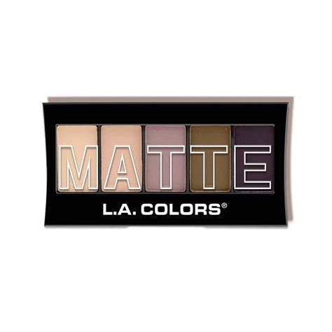 Great news!!!you're in the right if you're still in two minds about matte eyeshadow and are thinking about choosing a. 5 Color Matte Eyeshadow Palette - L.A. COLORS