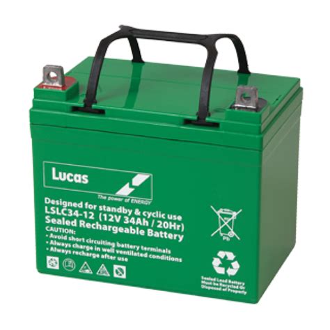 Stowamatic By Lucas 12v 34ah Electric Golf Trolley Battery The Sports Hq