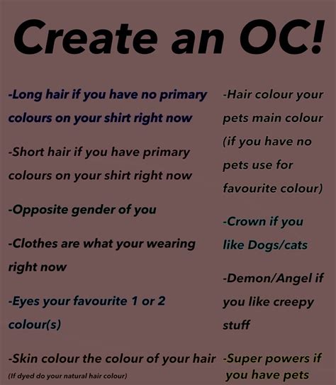 Create An Oc Drawing Challenge Creative Drawing Prompts Create An Oc