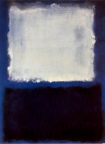 Mark Rothko White On Blue 1968 Painting Framed Paintings For Sale