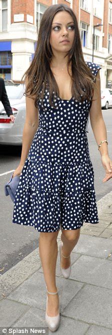 Mila Kunis Swaps Cute Polka Dots For Seductive Short Frock As She And