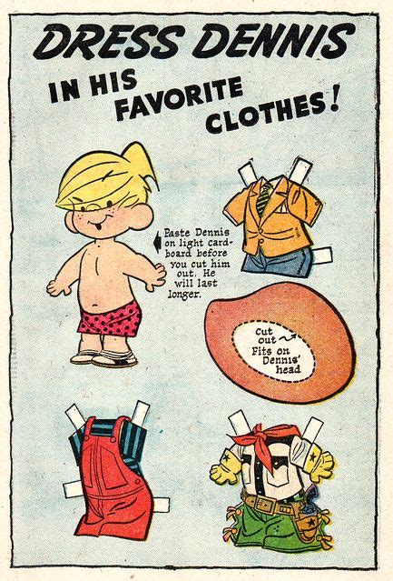 Dennis The Menace Paper Doll Issue No 14 Standard Comics 1955