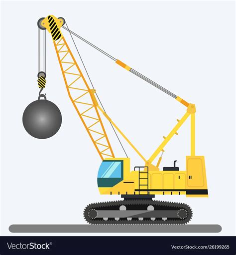 The best selection of royalty free wrecking ball crane building vector art, graphics and stock illustrations. Wrecking ball crane heavy machinery Royalty Free Vector