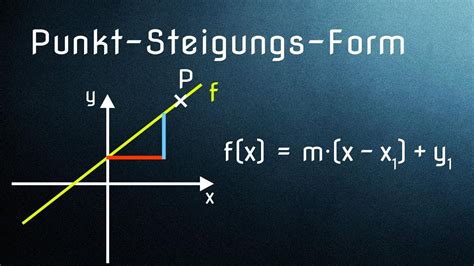 Um hierfür eine formel zu erhalten, setzen wir f(x0). Punkt-Steigungs-Form: Gleichung einer linearen Funktion ...