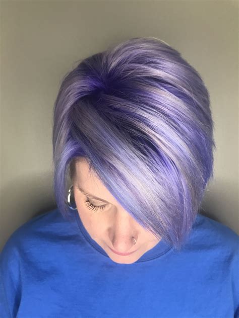 Purple Ombré Short Pixie Cool Hair Color Hair Coloured Hair