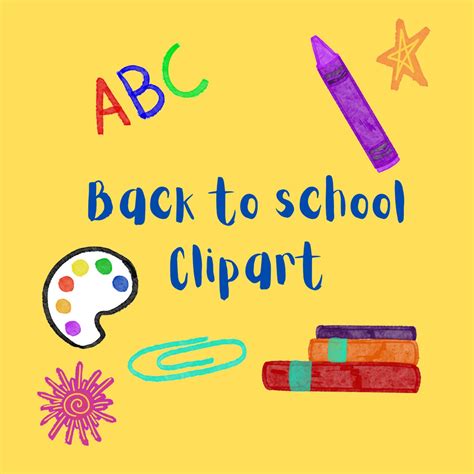 Back To School Clipart School Clipart Digital Clipart Clipart Etsy