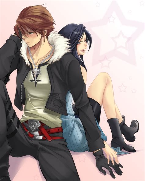Squall Leonhart And Rinoa Heartilly Final Fantasy And 1 More Drawn By
