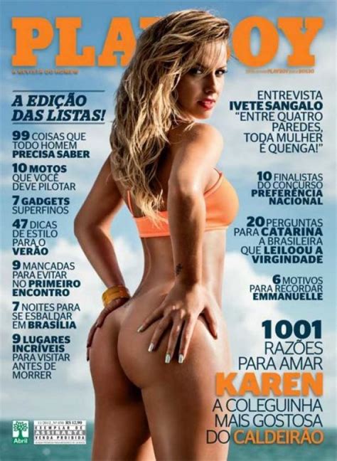 Playboy De Karen Kounrouzan Fotos No Fada Do Sexo