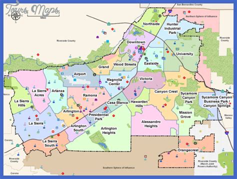 Riverside California Map Usa Maps Riverside City Cali
