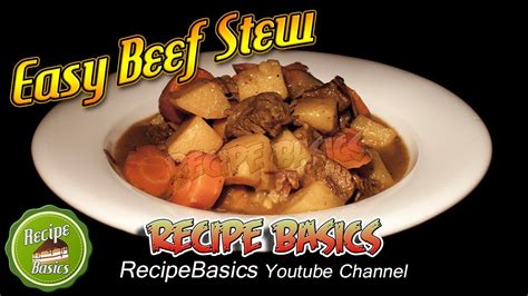 Easy Beef Stew Recipe Slow Cooker Recipe Youtube