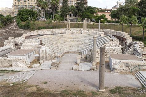 Roman Amphitheatre Is One Of The Most Popular Monuments In Alexandria