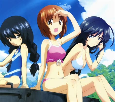 Girls Und Panzer Miho Nishizumi Hana Isuzu Android Wallpaper Mako