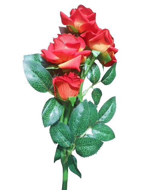 Buy Beautiful Artificial Rose Stick Red Colour For Home Décor Online At