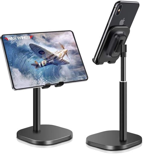 Ipad Tablet Holder Stand Height Angle Adjustable Desktop Cell Phone