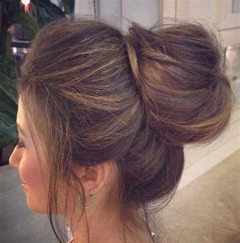 From a low or high bun to messy and braided to buns with bangs. Pretty Big Bun Hairstyles for Ladies | Hairstyles and ...