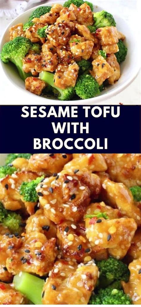 Healthy Sesame Tofu Recipe Air Fry Or Bake It Before Coating In An Oil