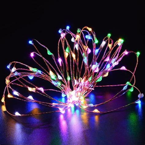 100 Led Copper String Lights Multicolor