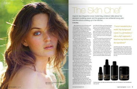 Organic Spa Magazine Interview Vegan Beauty Fresh Skincare Gluten