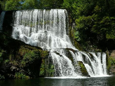 Beautiful Cascade Green Bonito Cascade Trees Waterfalls Hd