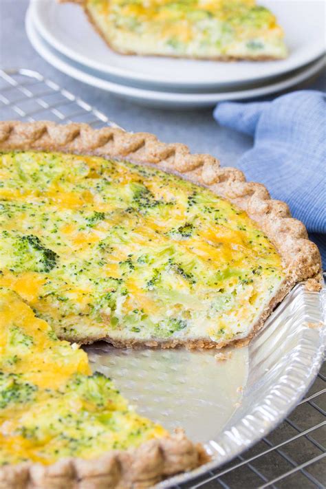 Easy Broccoli Cheese Quiche 5 Ingredients