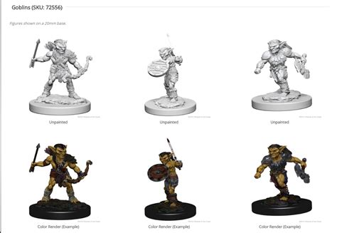 Dungeons and dragons, heroclix, star wars, world of warcraft, axis and allies, dreambla. 5E Unpainted WizKids Miniature Line Coming in 2017