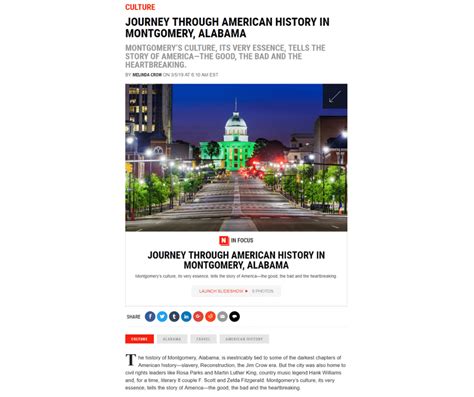 Journey Through American History In Montgomery Alabama