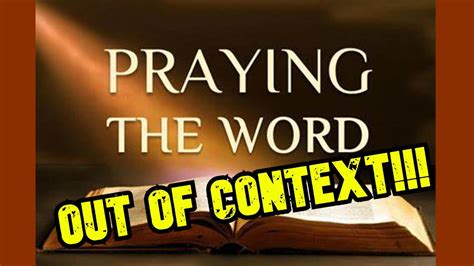 Word Of Faith Movement Praying The Scriptures Out Of Context Youtube