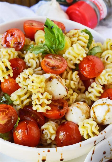 Caprese Pasta Salad Recipe Wonkywonderful