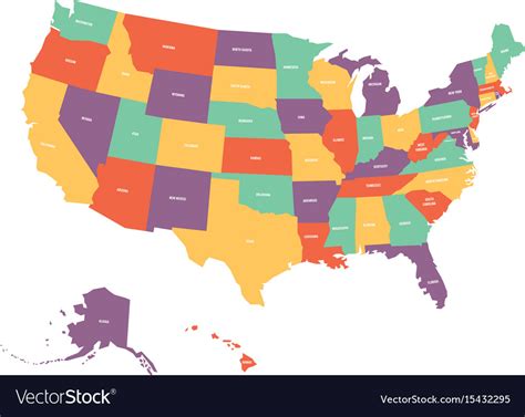 Political Map Of United States Of America Map Of The World