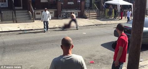 philadelphia people watch as woman is horrifically beaten in broad daylight by a man daily