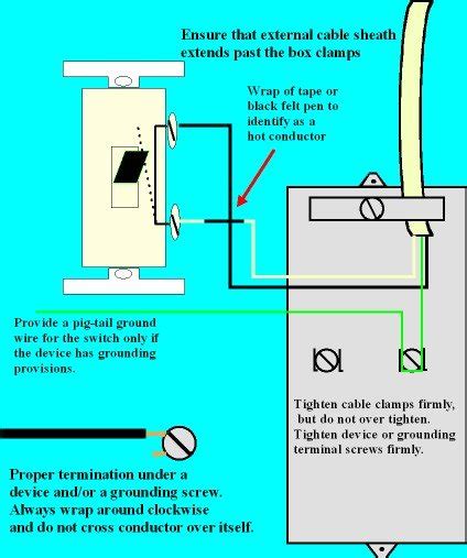 One Way Switch Connection Wiring Diagram And Schematics