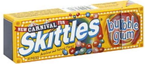 Skittles Carnival Bubble Gum 30 Ea Nutrition Information Innit