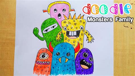 Mar 02, 2020 · these cute caterpillars from creative green living are really easy to make. Drawing Cute Monsters Family | Easy Doodle Art - YouTube
