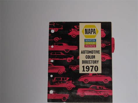 1970 Napa Automotive Paint Color Directory Cars Trucks Gm Ford Mopar
