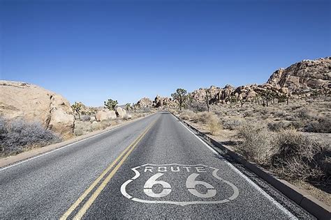 Us Route 66 A Unique American Roadway Worldatlas