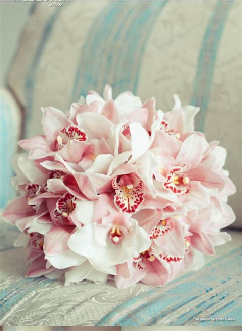 Beautiful Orchids Flower Bouquet Wedding Pink Wedding Flowers