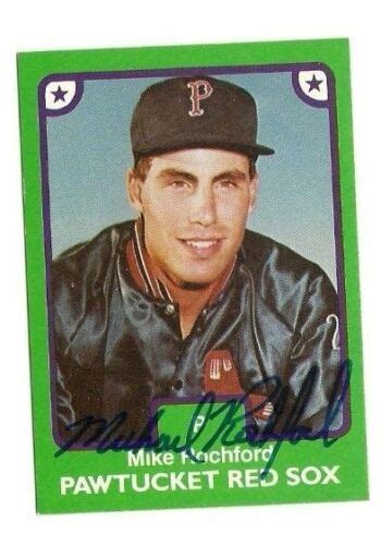 Mike Rochford 1984 Tcma Pawtucket Red Sox Autographed Auto Signed Card Ebay