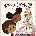 Afro Puffs Multicultural greeting cards | Happy birthday kids, Happy ...