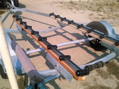 Boat Trailer Deluxe Roller Bunk 4 Long 10 Sets Of 3 Rollers By