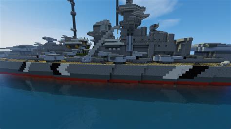Every day new 3d models from all over the world. Battleship (DKM) Bismarck 1:1 WW2 Minecraft Map